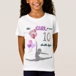 Camiseta Esta Garota Agora Tem 10 Algarismos Duplos Ginásti