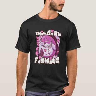Camiseta Esta Garota Ama Acessórios de Pesca Anjo Feminino