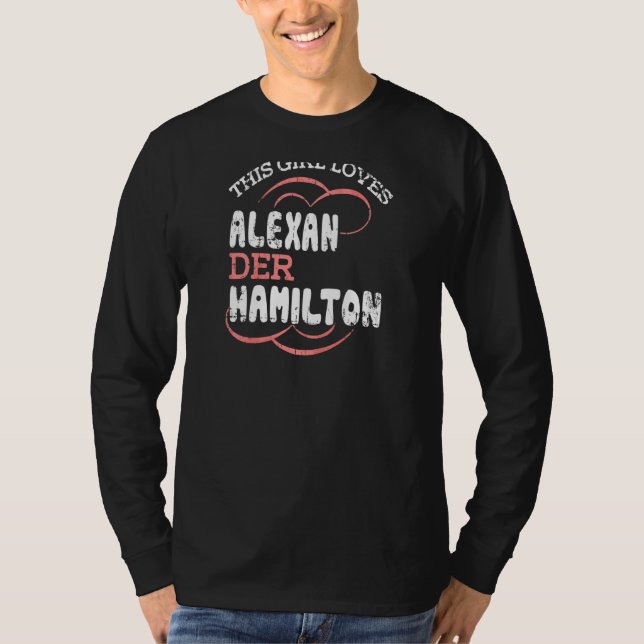 Camiseta Esta garota ama Alexander Hamilton (Frente)