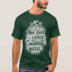 Camiseta Esta garota ama amigos do Jazz no Country Music No
