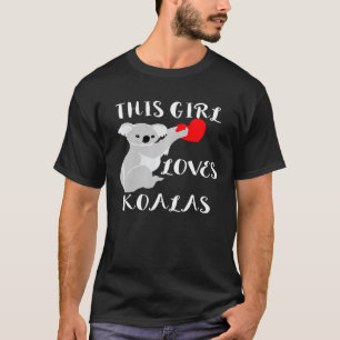 Camiseta Esta Garota Ama Coalas Urso Eucalipto Doce Austr