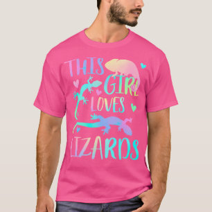 Camiseta Esta Garota Ama Lagartos Tema de Lagarto Amante Ge