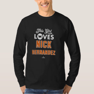 Camiseta Esta Garota Ama Nick Hernandez Beisebol Houston ML