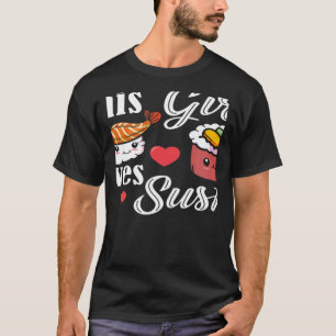 Camiseta Esta Garota Ama Sushi Comida Japonesa Japão Sushi