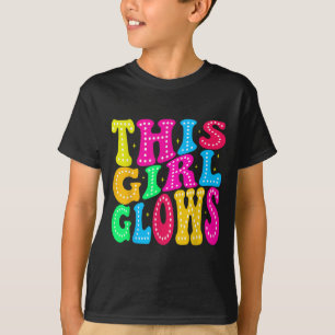 Camiseta Esta Garota brilha por 80 e 90 crianças, mulheres,