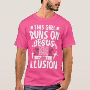 Camiseta Esta Garota Corre Com Jesus E Ilusão