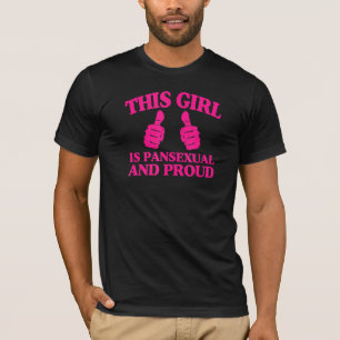 Camiseta Esta Garota É Pansexual E Orgulhosa Orgulho Pan Do