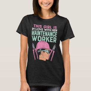 Camiseta Esta Garota Está Apaixonada Pelo Trabalhador De Ma