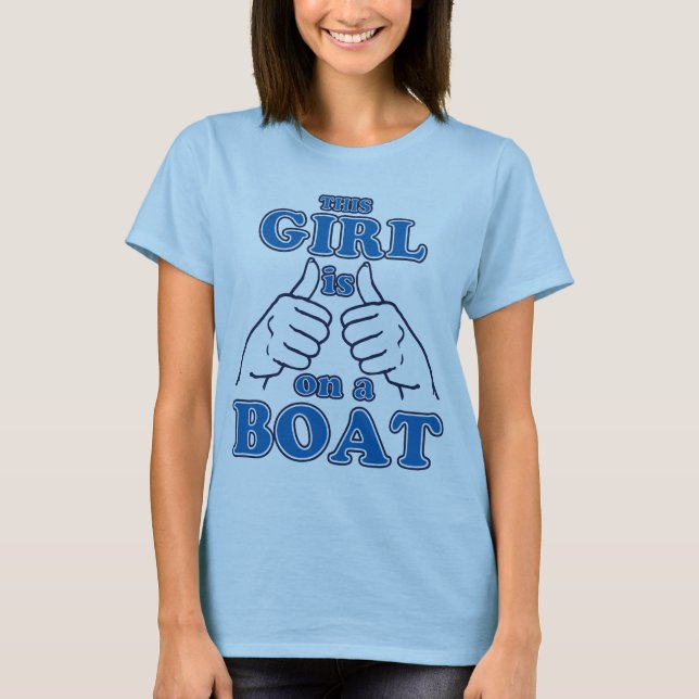 Camiseta Esta garota está em um barco (Frente)