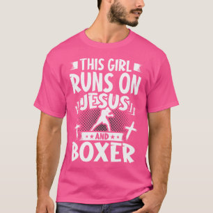 Camiseta Esta Garota Funciona Com Jesus E Boxer