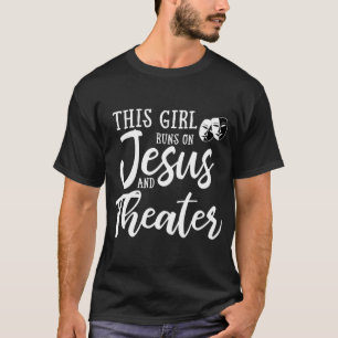Camiseta Esta Garota Funciona Com Jesus E Presente Cristão 