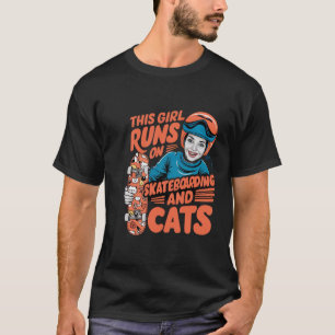 Camiseta Esta Garota Funciona No Skateboard E Cats Skateboa