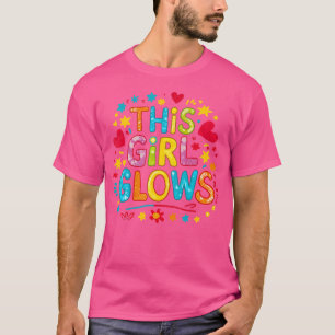 Camiseta Esta Garota Glows Para Mulheres Meninas Tie Dye 80