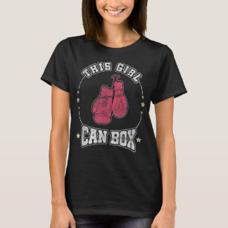 Camiseta Esta garota pode botar mulheres Legal boxing 622