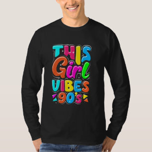 Camiseta Esta garota vibes 90s, roupa de 1990s, retrô 90s