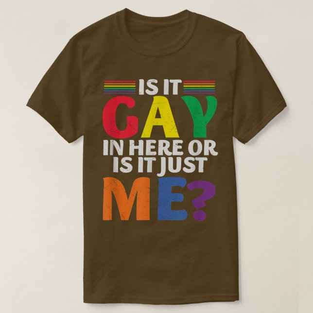 Camiseta Está Gay Ou É Só  (Frente do Design)