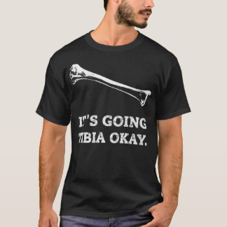 Camiseta Está Indo Para A Tibia Certo Radiologia Engraçada 