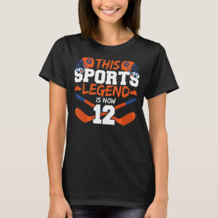 Camiseta Esta Lenda Esportiva É Agora 12 Jogo De Hockey 12