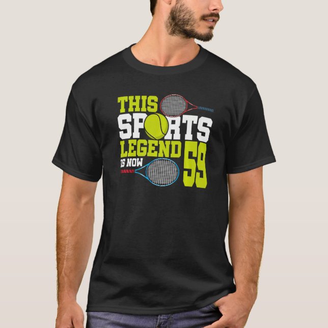 Camiseta Esta Lenda Esportiva É Agora 59, Tênis 59º Anivers (Frente)