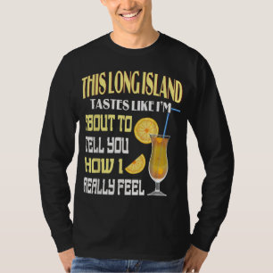 Camiseta Esta Longa Ilha De Chá Frita Bebe Álcool Coc