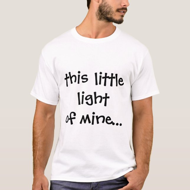 Camiseta esta luz pequena de meus… (Frente)