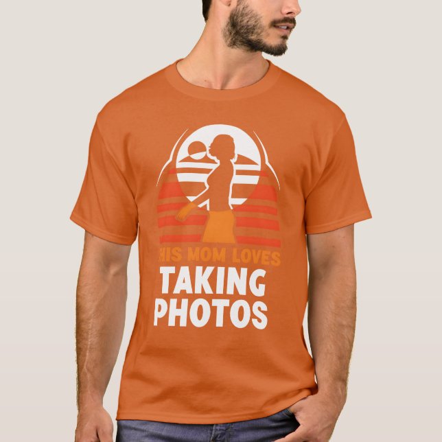 Camiseta Esta Mãe Adora Fotos Mãe Fotografia Fúria (Frente)