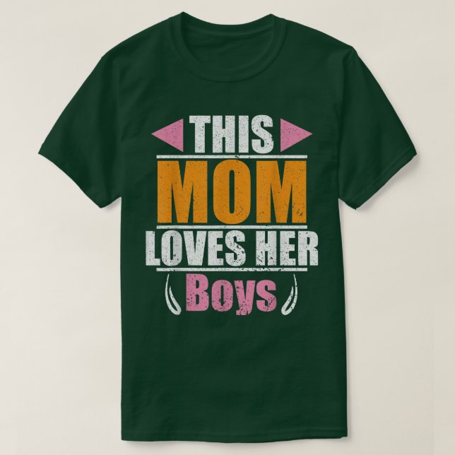 Camiseta Esta Mãe Ama Os Seus Rapazes (Frente do Design)