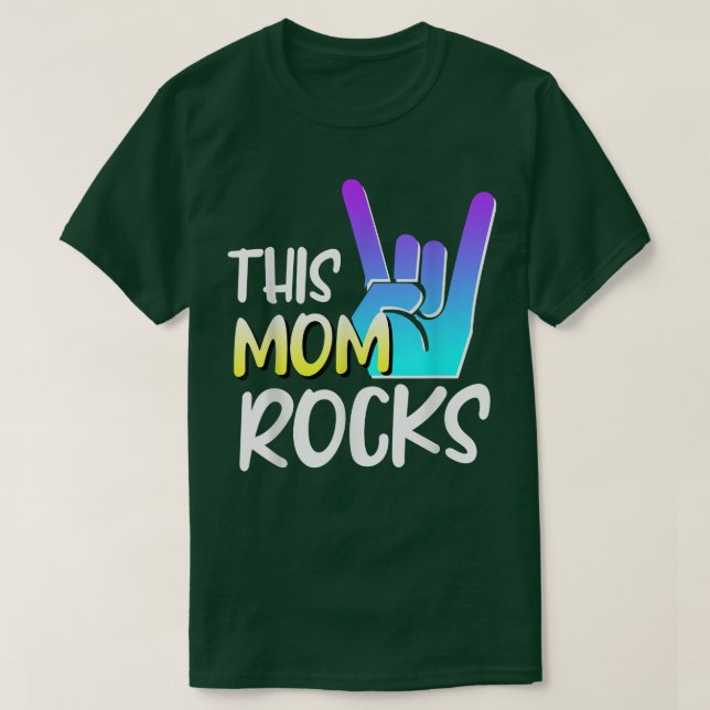 Camiseta Esta mãe apodrece a mãe dia Rock Show de h (Frente do Design)