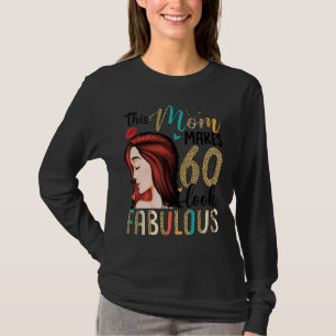 Camiseta Esta Mãe Faz 60 Parecidos Estilo Leopardo Fabuloso