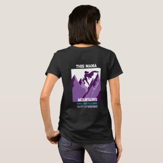 Camiseta Esta Mãe Move Montanhas Síndrome de Rett