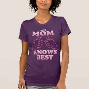 Camiseta Esta mãe sabe melhor em rosa