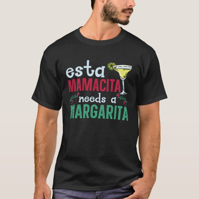 Camiseta Esta Mamacita Needs A Margarita Drinker Cinco de M (Frente)