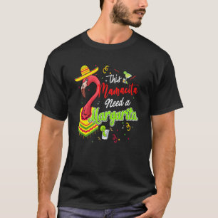 Camiseta Esta Mamacita Precisa De Uma Margarita Flamingo