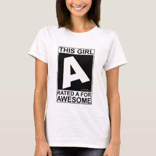 Camiseta Esta menina A avaliado para impressionante