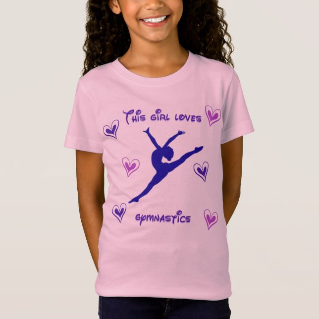 Camiseta Esta Menina Adora A Ginástica (Frente)