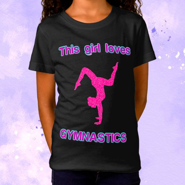 Camiseta Esta Menina Adora A Ginástica (Criador carregado)