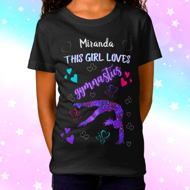 Camiseta Esta Menina Adora A Ginástica Personalizada A Cami (Criador carregado)