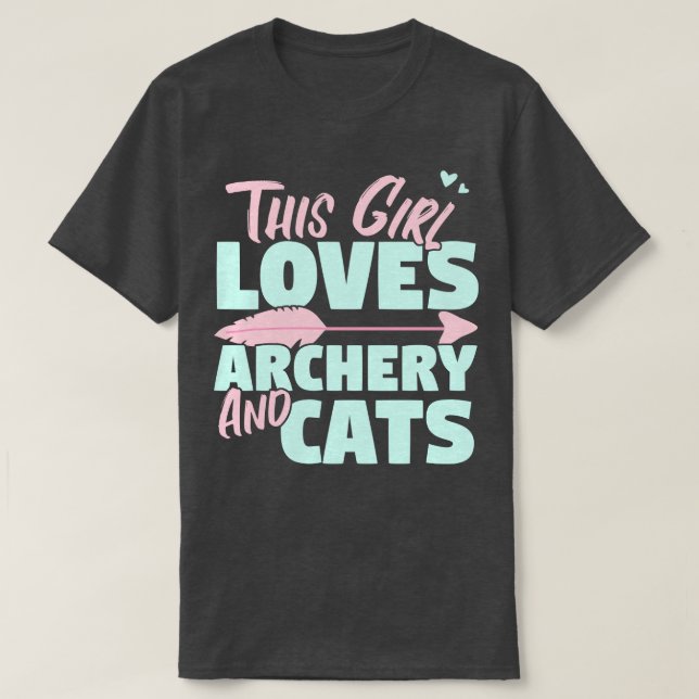 Camiseta Esta Menina Adora Arrebataria E Gatos Dotados De d (Frente do Design)