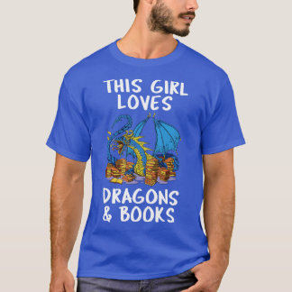 Camiseta Esta Menina Adora Dragões E Livros II