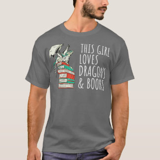 Camiseta Esta Menina Adora Dragões E Livros IV