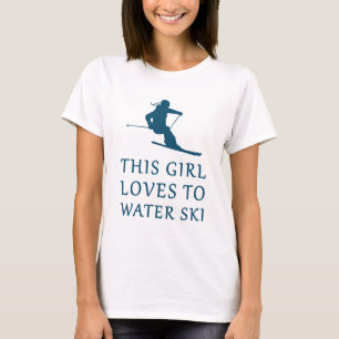Camiseta Esta Menina Adora Esqui Água - Esqui - Esquiador