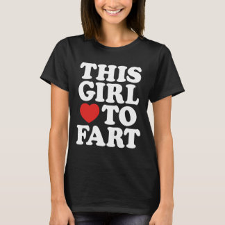 Camiseta Esta Menina Adora Fart Humor Sayings Gifts