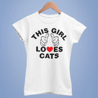 Camiseta Esta Menina Adora Gatos