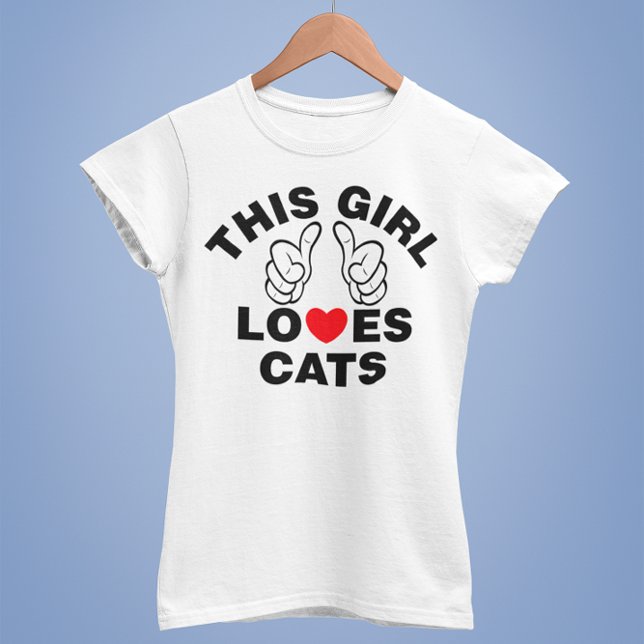 Camiseta Esta Menina Adora Gatos (Criador carregado)