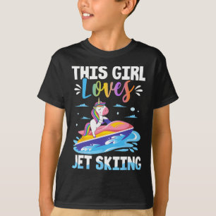 Camiseta Esta Menina Adora Jet Esquiando Jato Esqui Garota