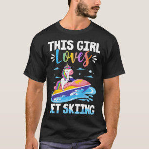 Camiseta Esta Menina Adora Jet Esquiando Jato Esqui Garota
