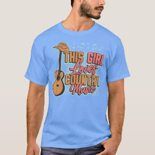Camiseta Esta Menina Adora Música country