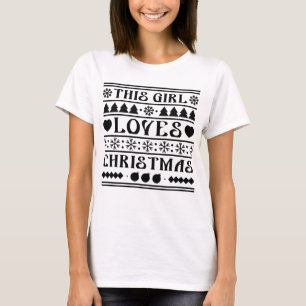 Camiseta Esta Menina Adora o Natal