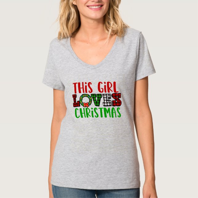 Camiseta Esta Menina Adora o Natal (Frente)