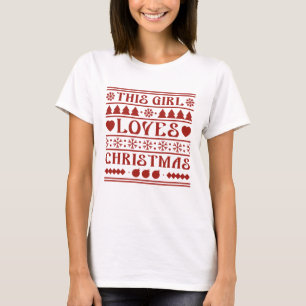 Camiseta Esta Menina Adora o Natal